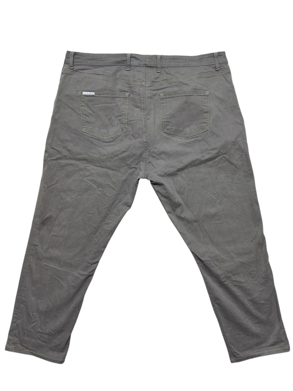 Blue Delta Bespoke Jeans Gray Mens Custom USA Made Straight‎ Stretch 42x30